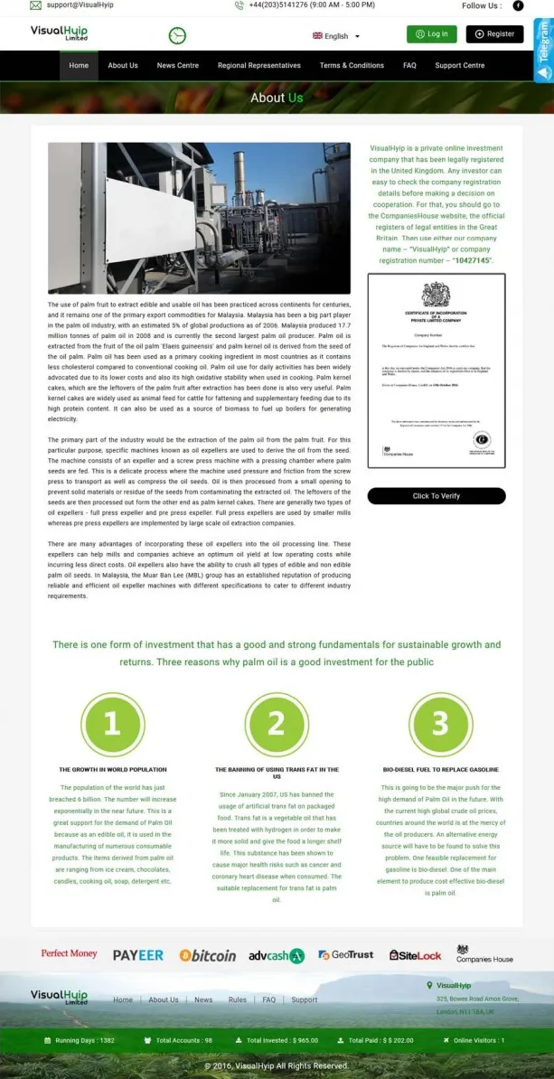 Investment Hyip Template ID - ZVPT1284 demo Page 2