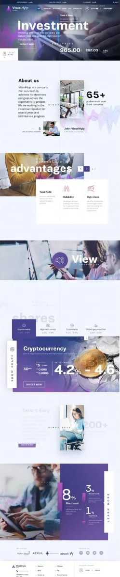 Investment Hyip Template ID - ZVPT1285 demo Page 1