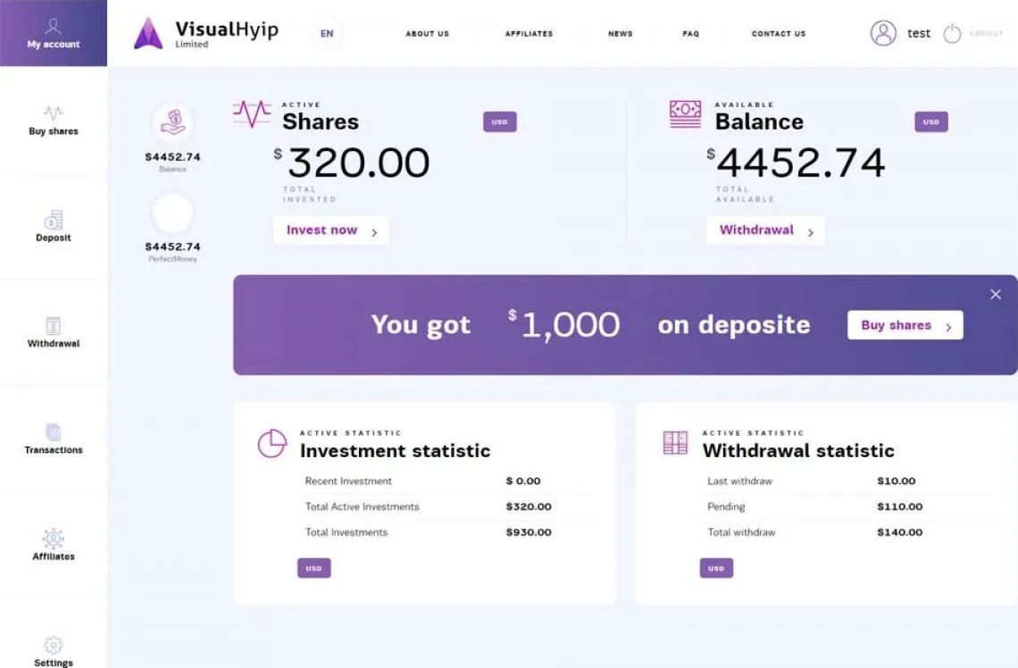 Investment Hyip Template ID - ZVPT1285 demo Page 3