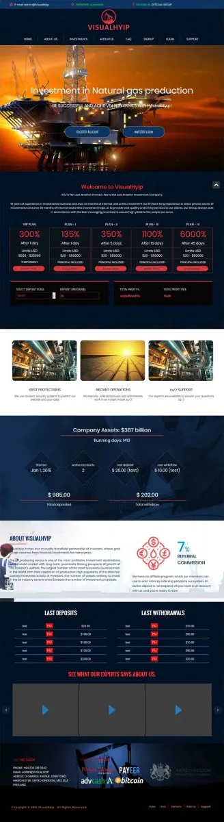 Investment Hyip Template ID - ZVPT1289 Preview