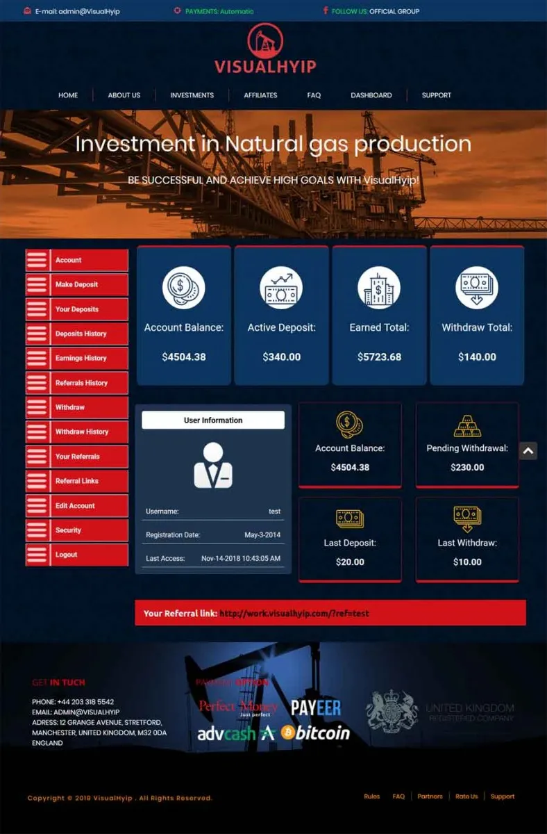 Investment Hyip Template ID - ZVPT1289 demo Page 3