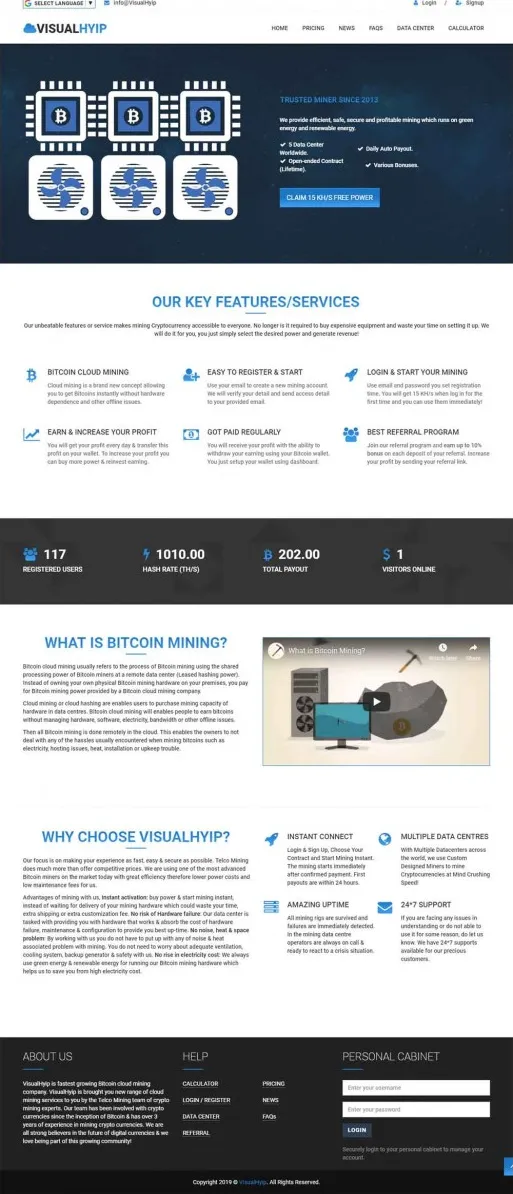 Investment Hyip Template ID - ZVPT1295 Preview