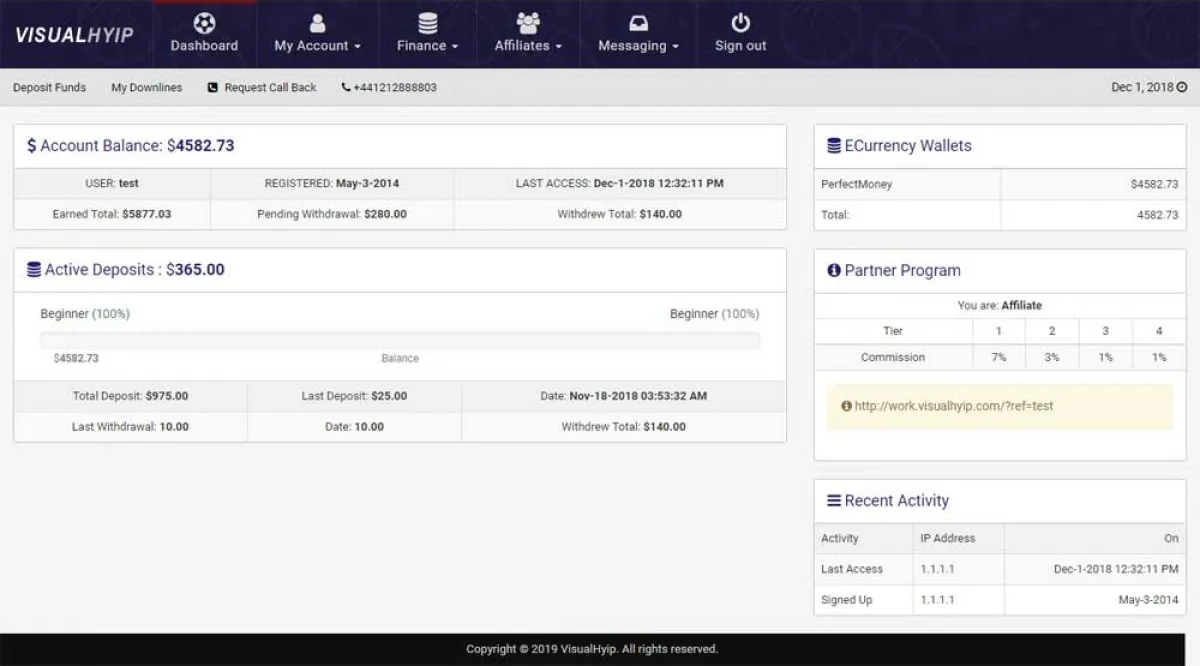 Investment Hyip Template ID - ZVPT1296 demo Page 3