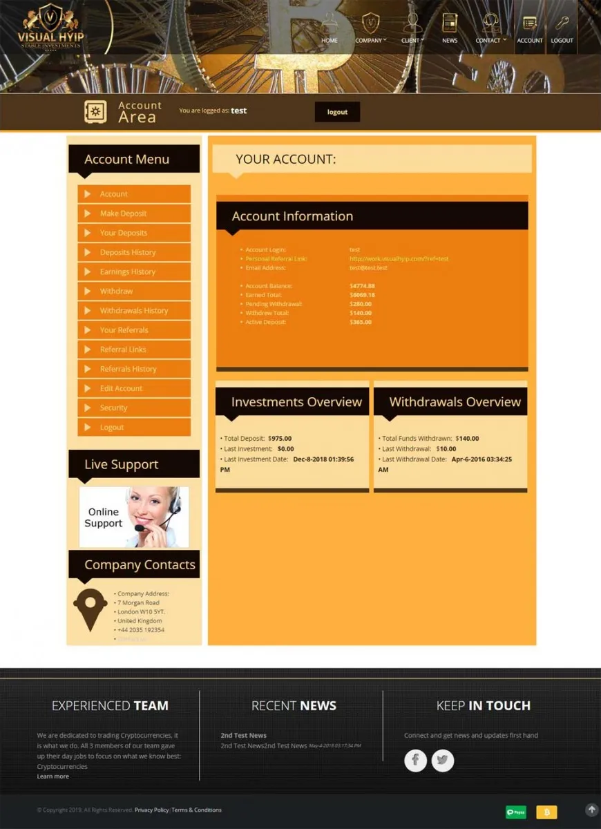 Investment Hyip Template ID - ZVPT1300 demo Page 3