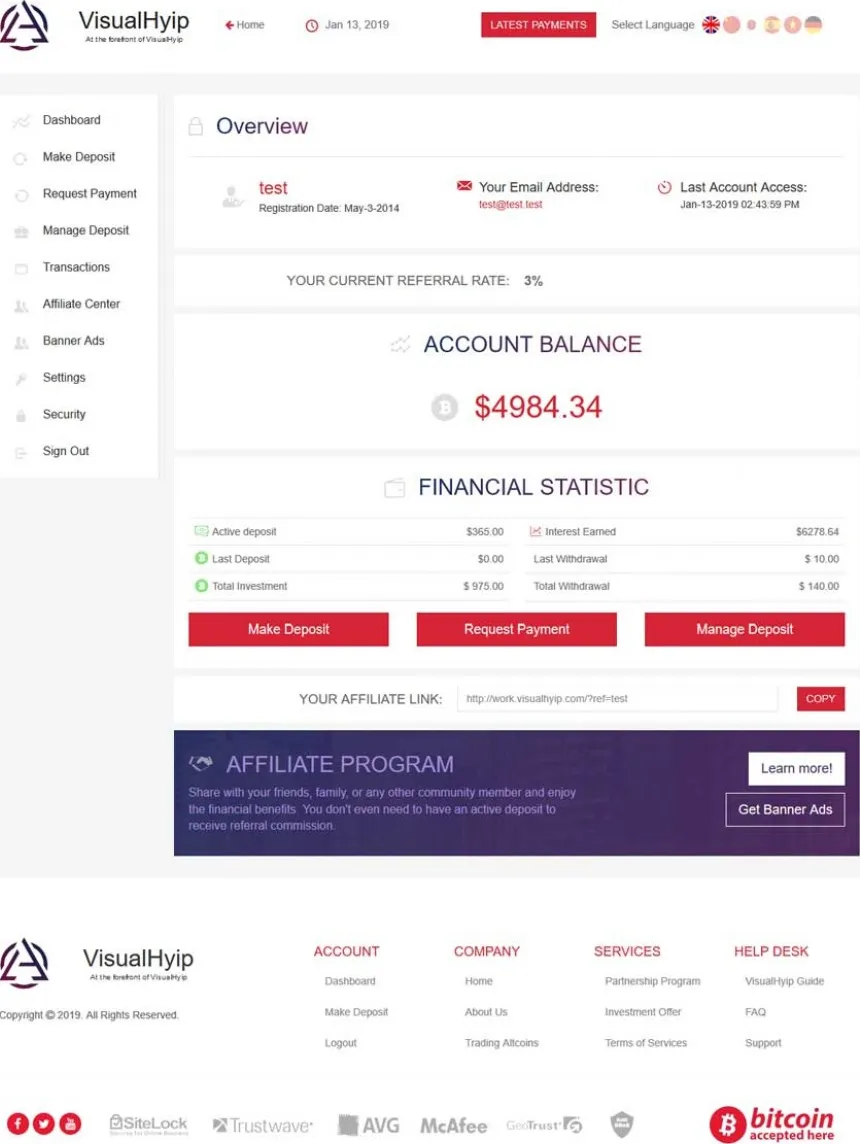Investment Hyip Template ID - ZVPT1302 demo Page 4