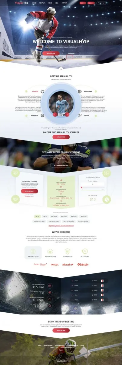 Investment Hyip Template ID - ZVPT1303 demo Page 1