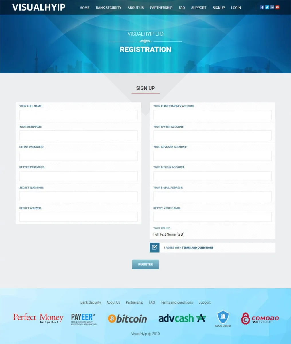 Investment Hyip Template ID - ZVPT1308 demo Page 2