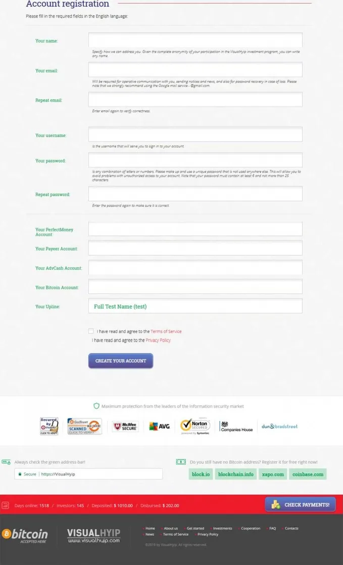 Investment Hyip Template ID - ZVPT1311 demo Page 2