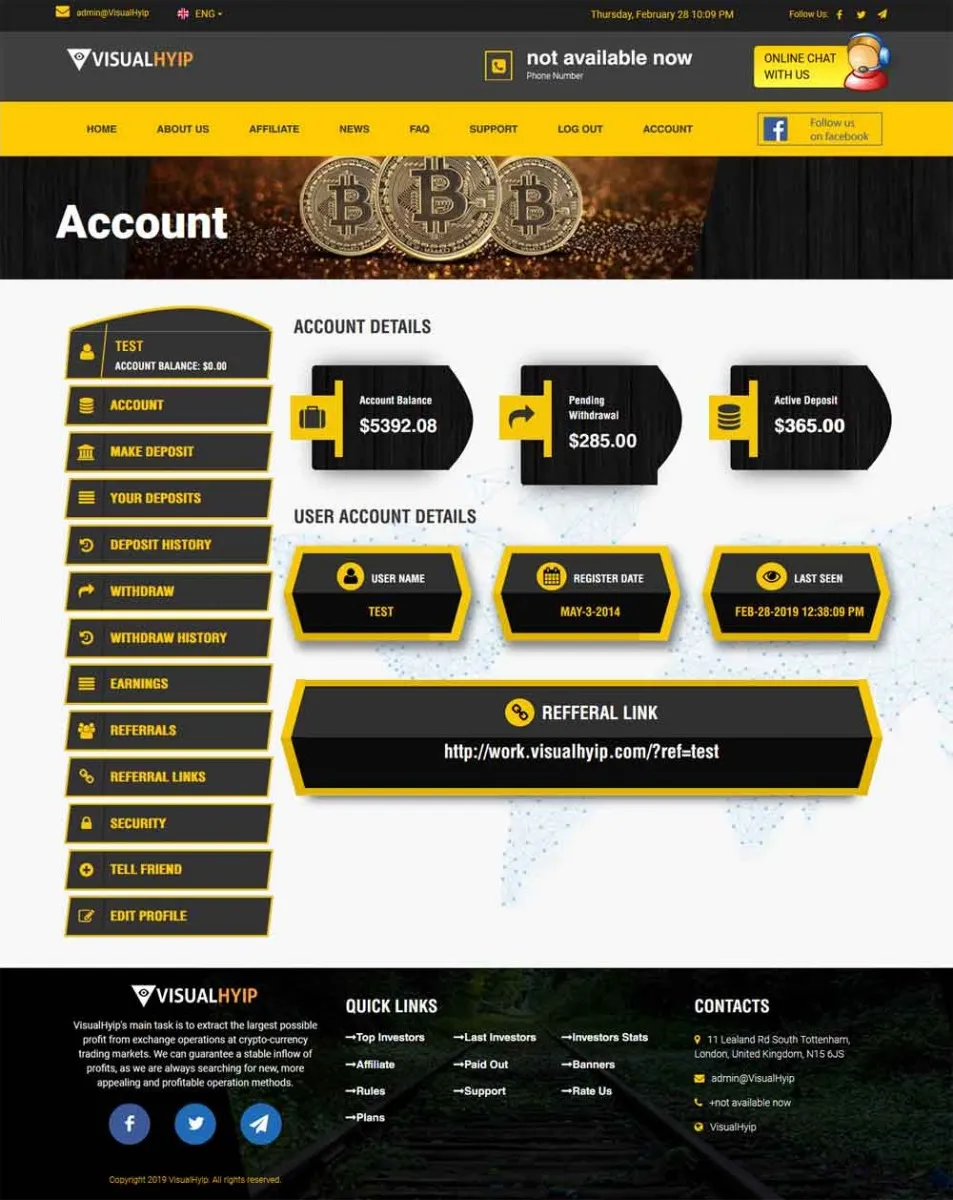 Investment Hyip Template ID - ZVPT1312 demo Page 3