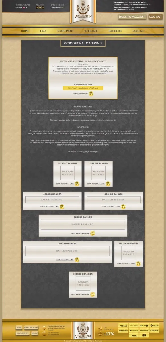Investment Hyip Template ID - ZVPT1314 demo Page 4
