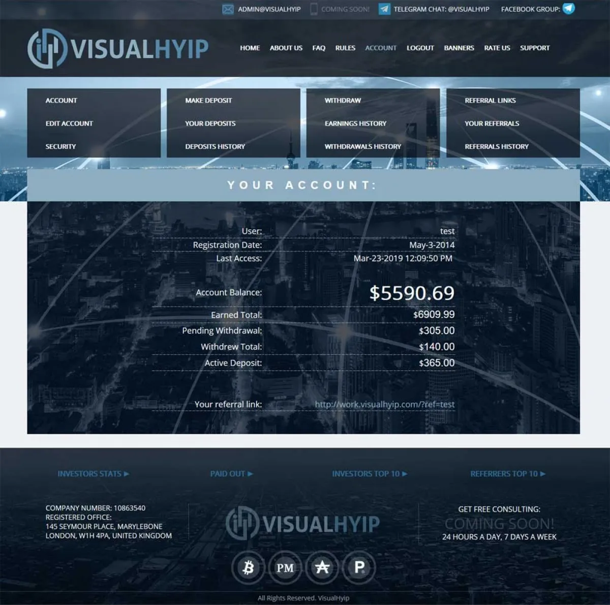Investment Hyip Template ID - ZVPT1316 demo Page 3