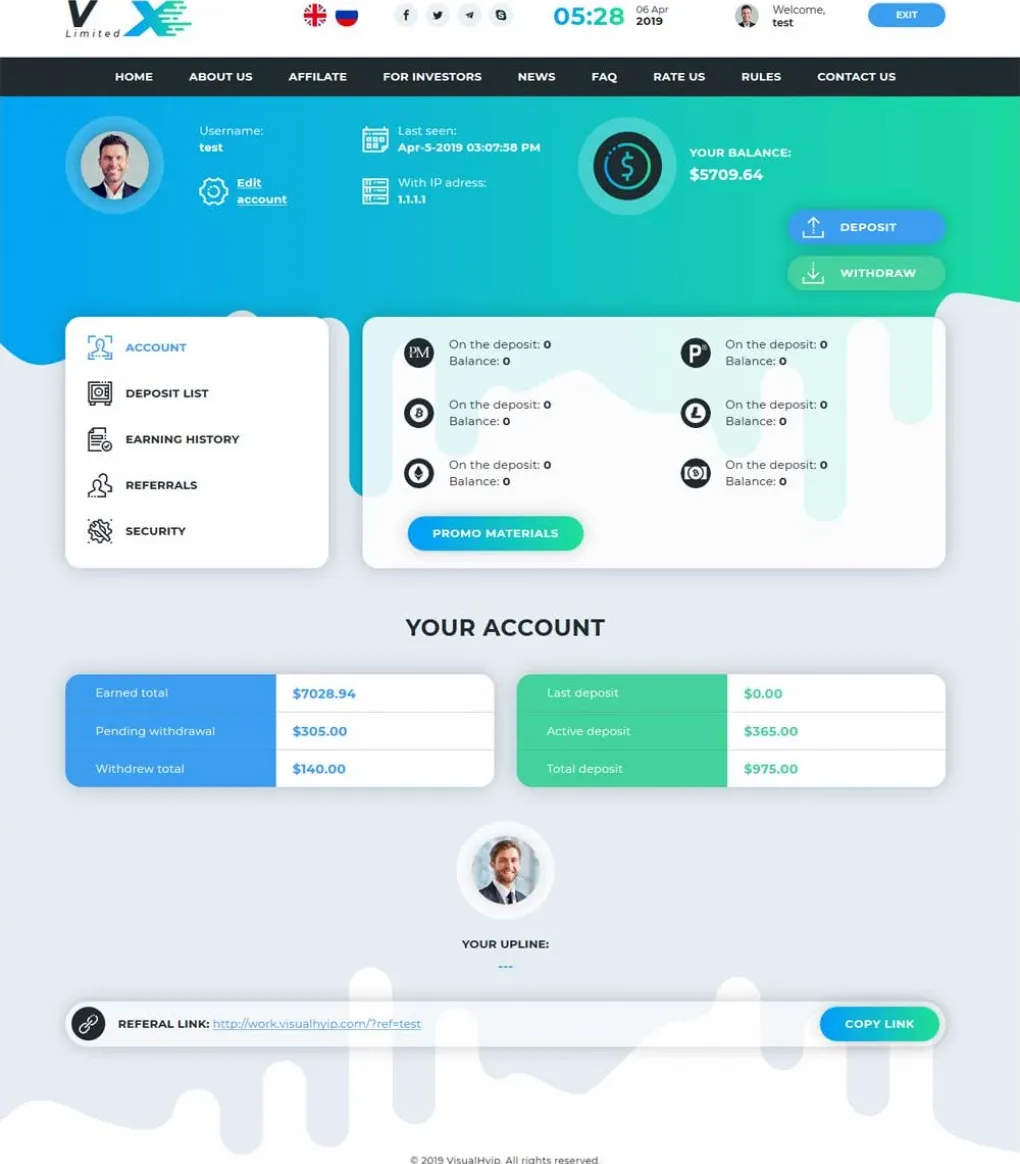 Investment Hyip Template ID - ZVPT1318 demo Page 3