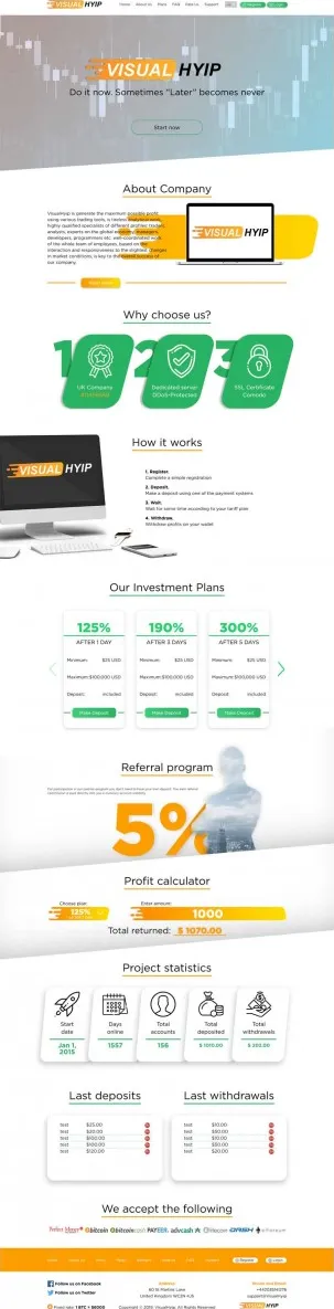 Investment Hyip Template ID - ZVPT1319 Preview