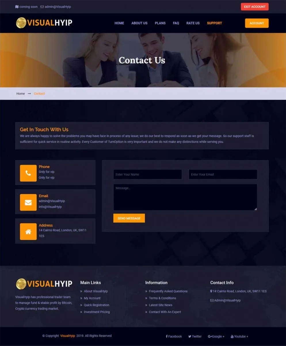 Investment Hyip Template ID - ZVPT1325 demo Page 4