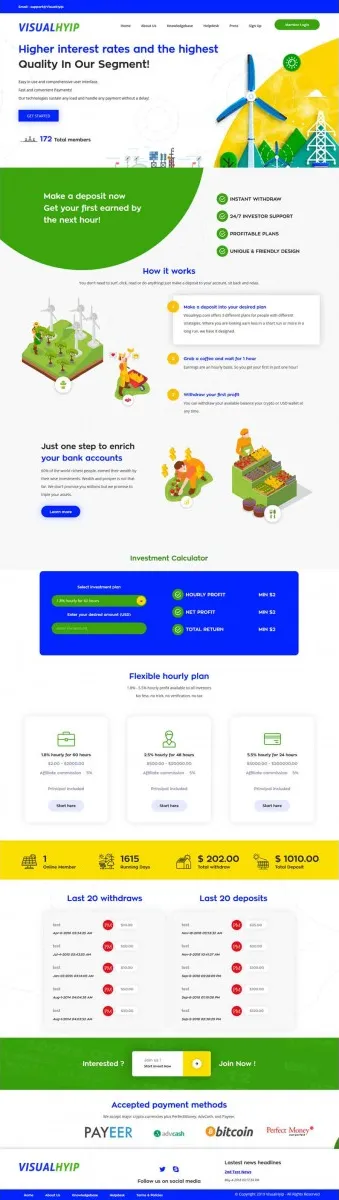 Investment Hyip Template ID - ZVPT1328 Preview