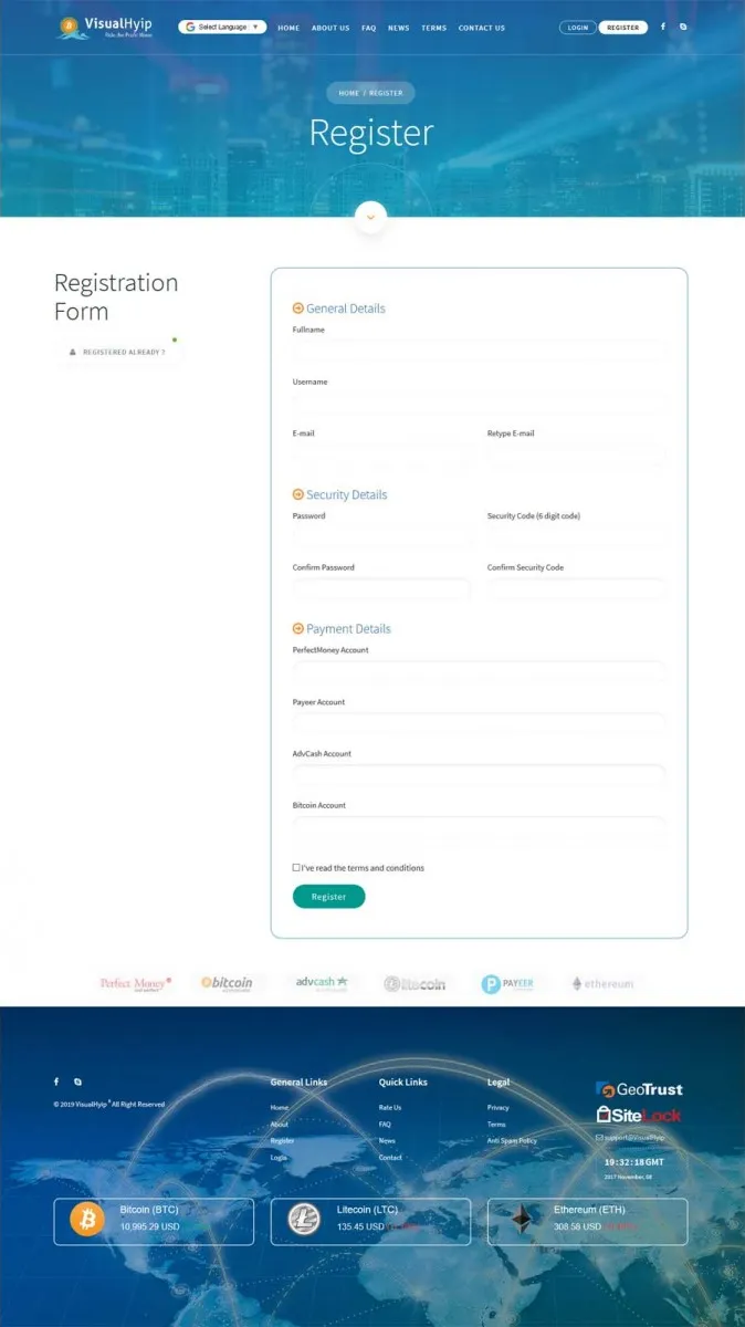 Investment Hyip Template ID - ZVPT1331 demo Page 2