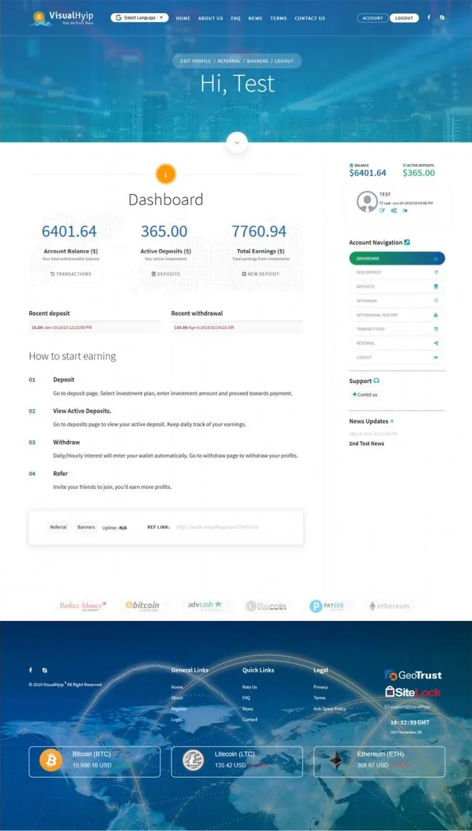 Investment Hyip Template ID - ZVPT1331 demo Page 3