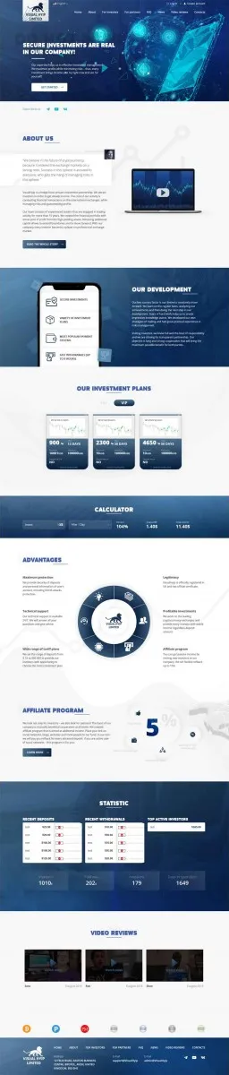 Investment Hyip Template ID - ZVPT1334 Preview
