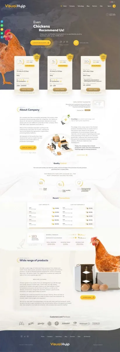 Investment Hyip Template ID - ZVPT1336 Preview