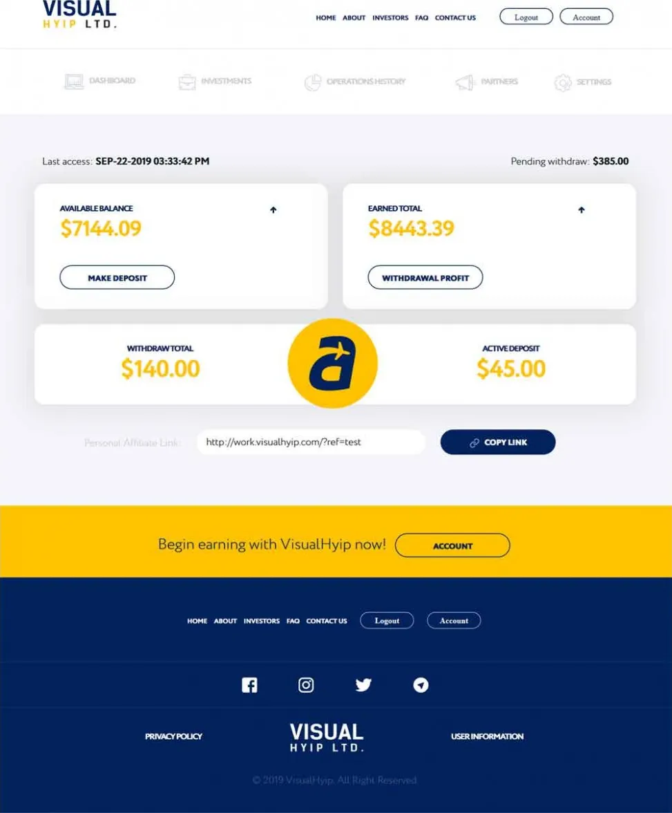 Investment Hyip Template ID - ZVPT1341 demo Page 3