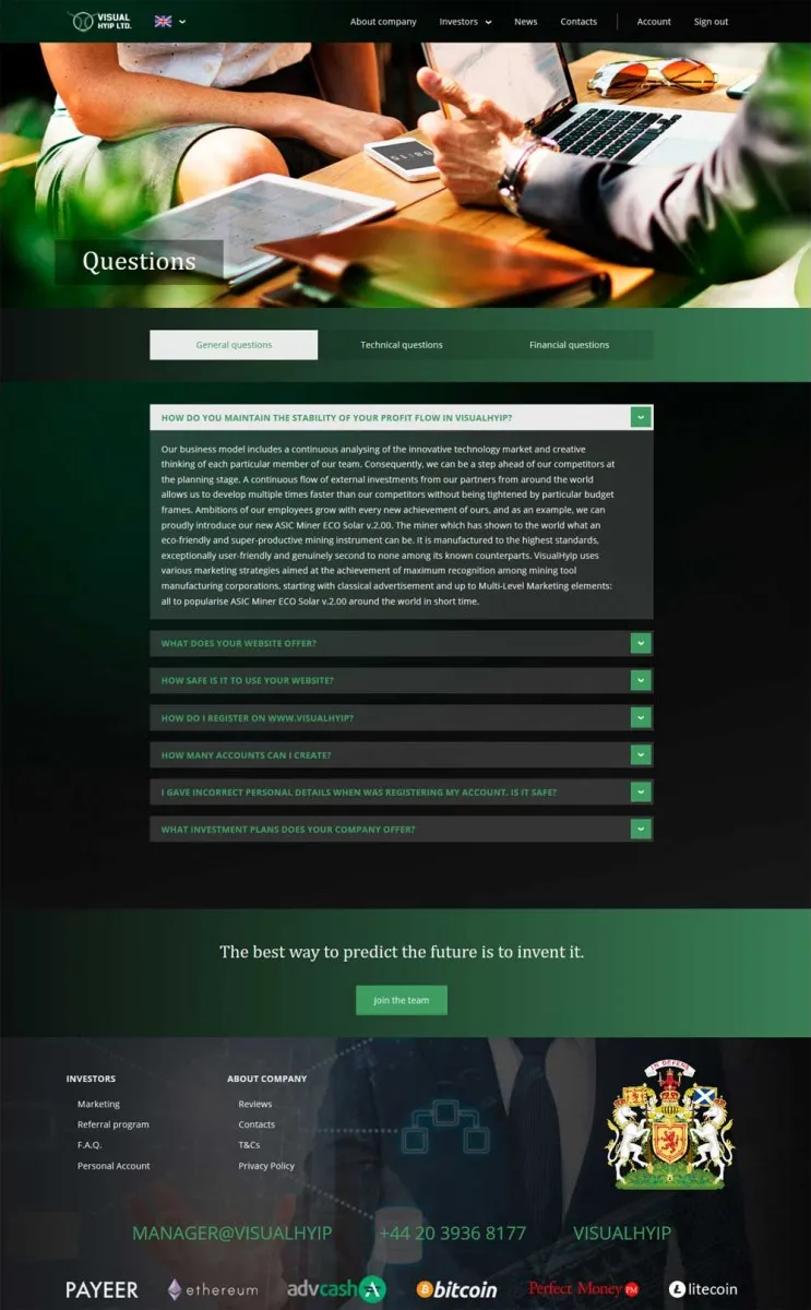 Investment Hyip Template ID - ZVPT1345 demo Page 4