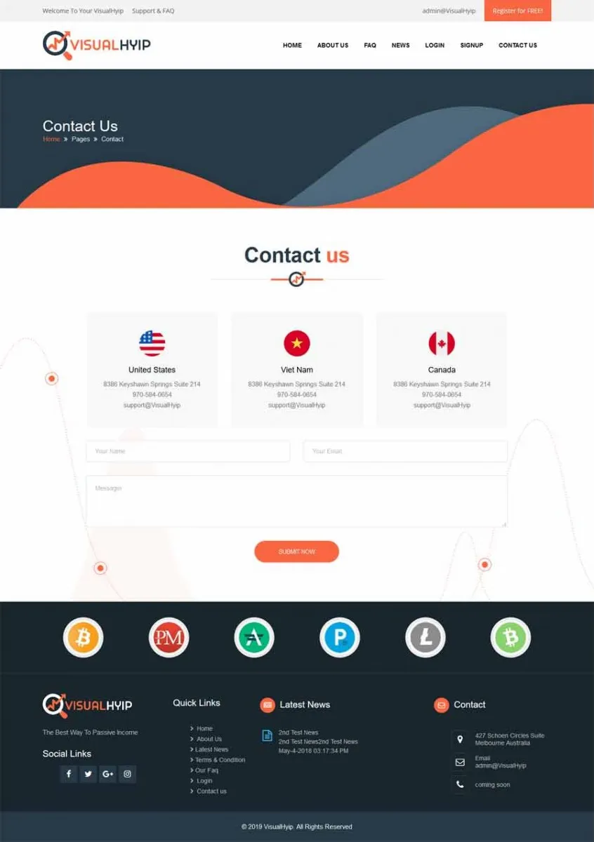Investment Hyip Template ID - ZVPT1346 demo Page 4