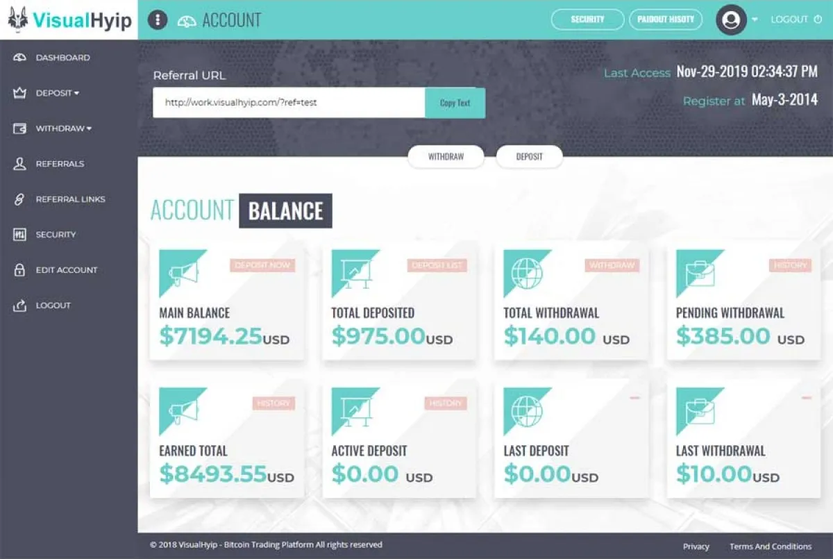 Investment Hyip Template ID - ZVPT1349 demo Page 3