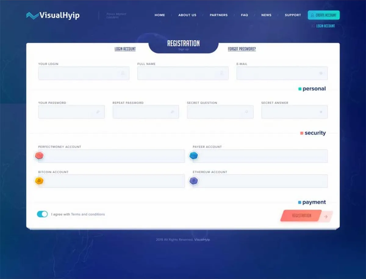 Investment Hyip Template ID - ZVPT1350 demo Page 2