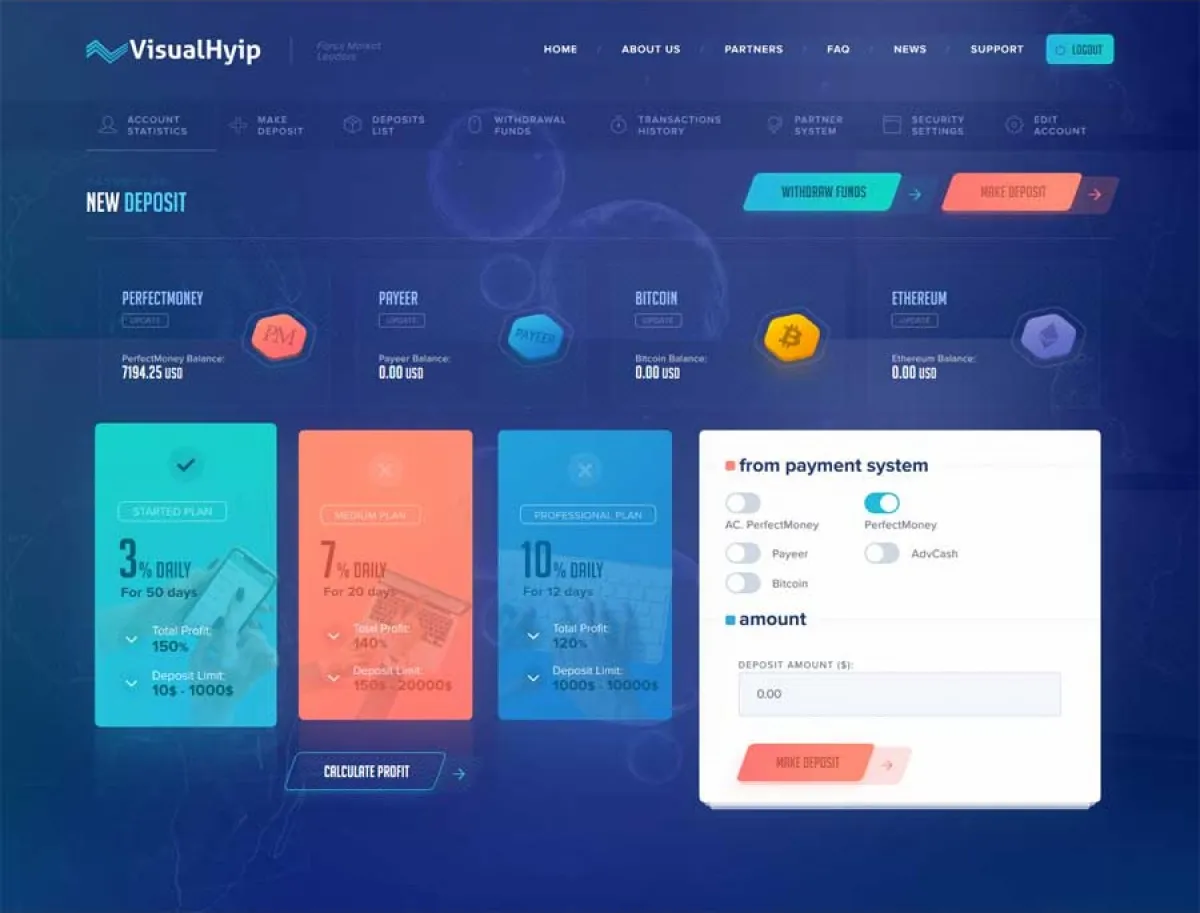 Investment Hyip Template ID - ZVPT1350 demo Page 4