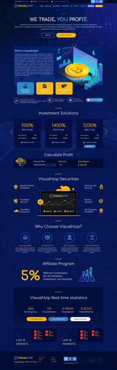Investment Hyip Template ID - ZVPT1352 Preview