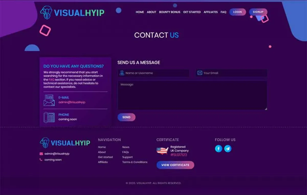 Investment Hyip Template ID - ZVPT1354 demo Page 4