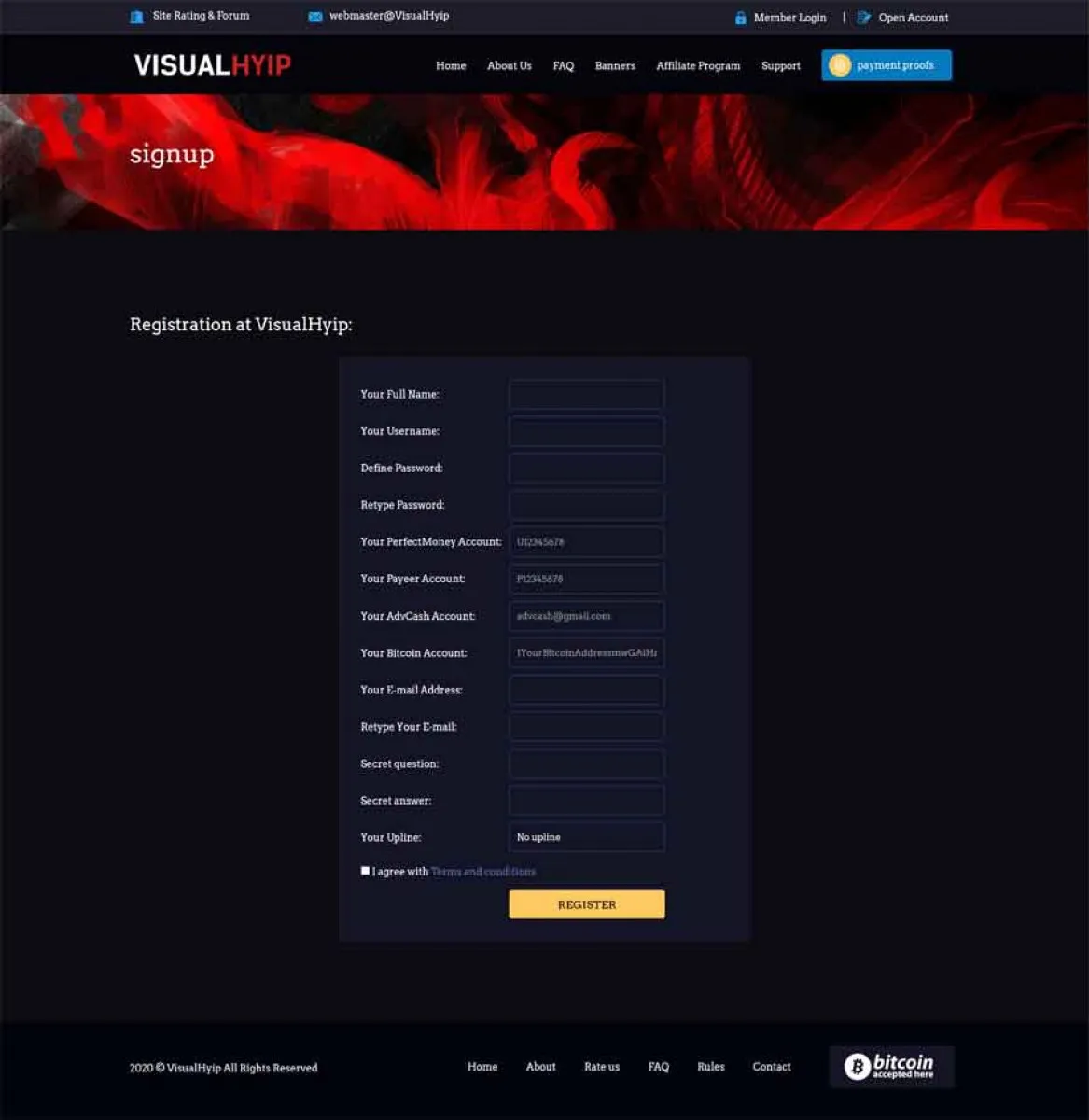 Investment Hyip Template ID - ZVPT1362 demo Page 2