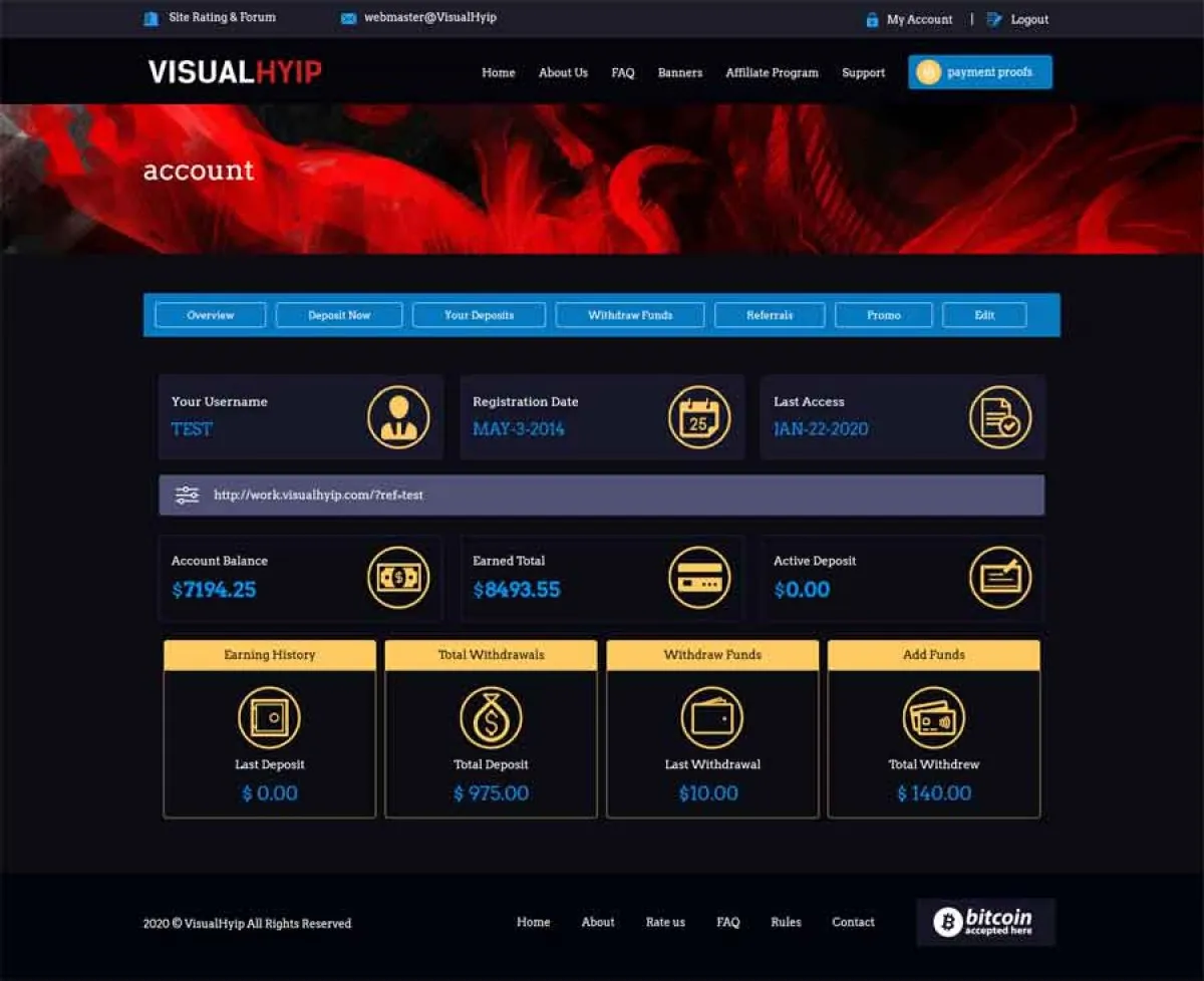 Investment Hyip Template ID - ZVPT1362 demo Page 3