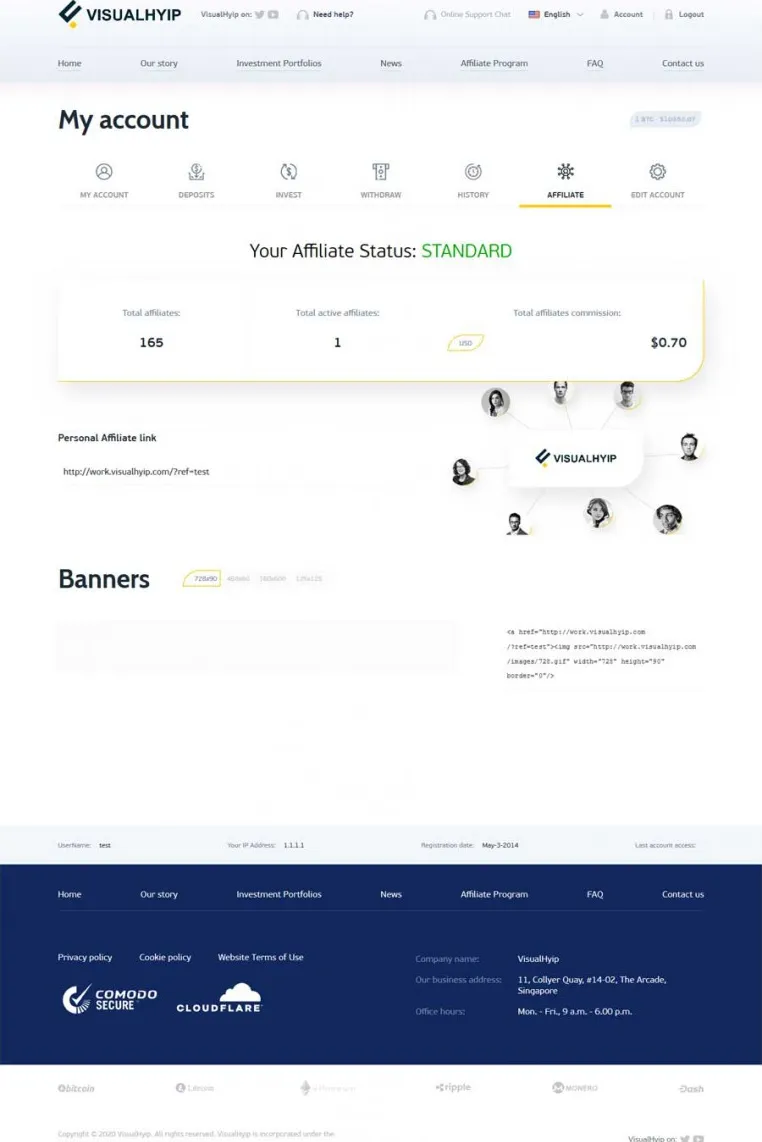 Investment Hyip Template ID - ZVPT1364 demo Page 4