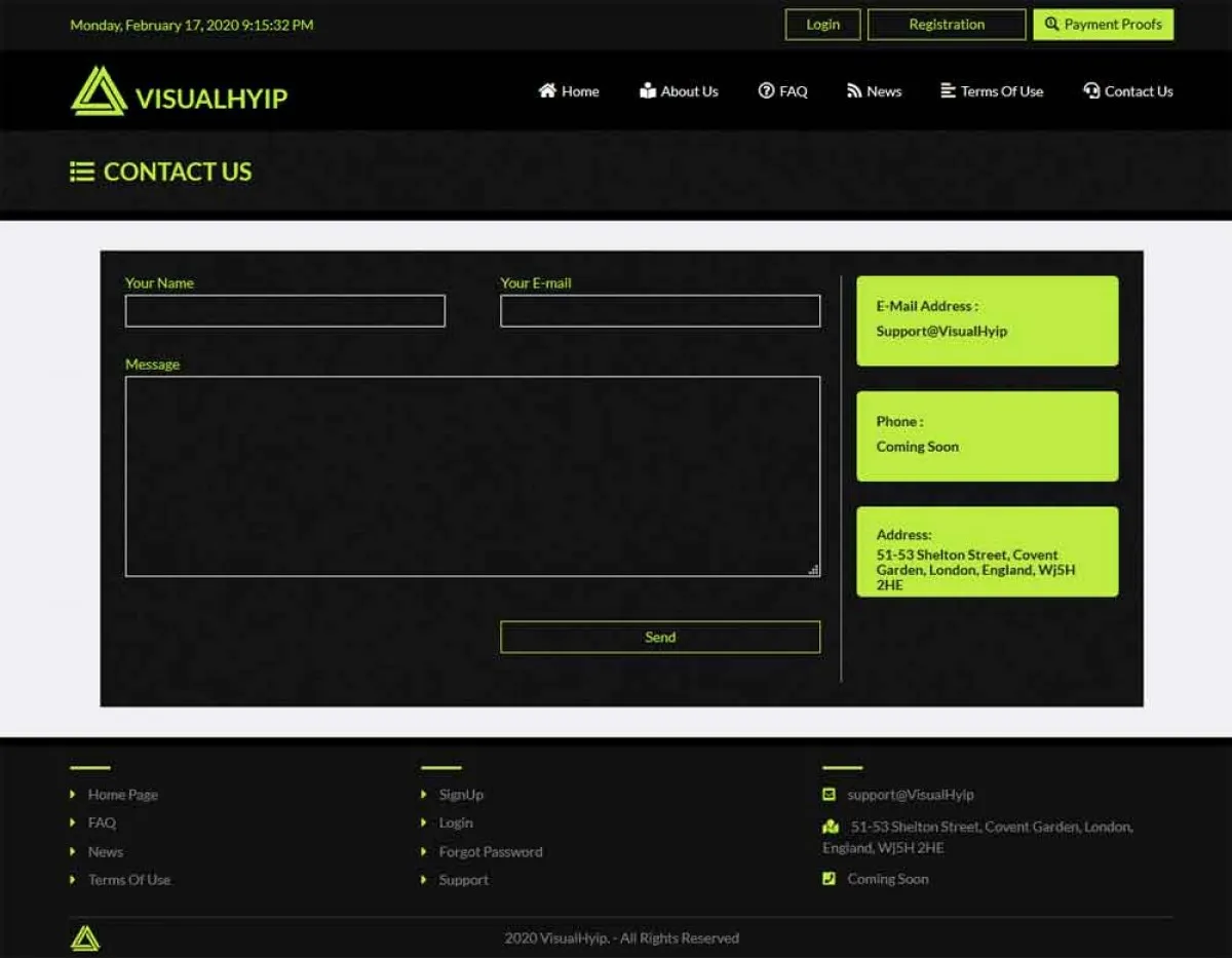 Investment Hyip Template ID - ZVPT1365 demo Page 4