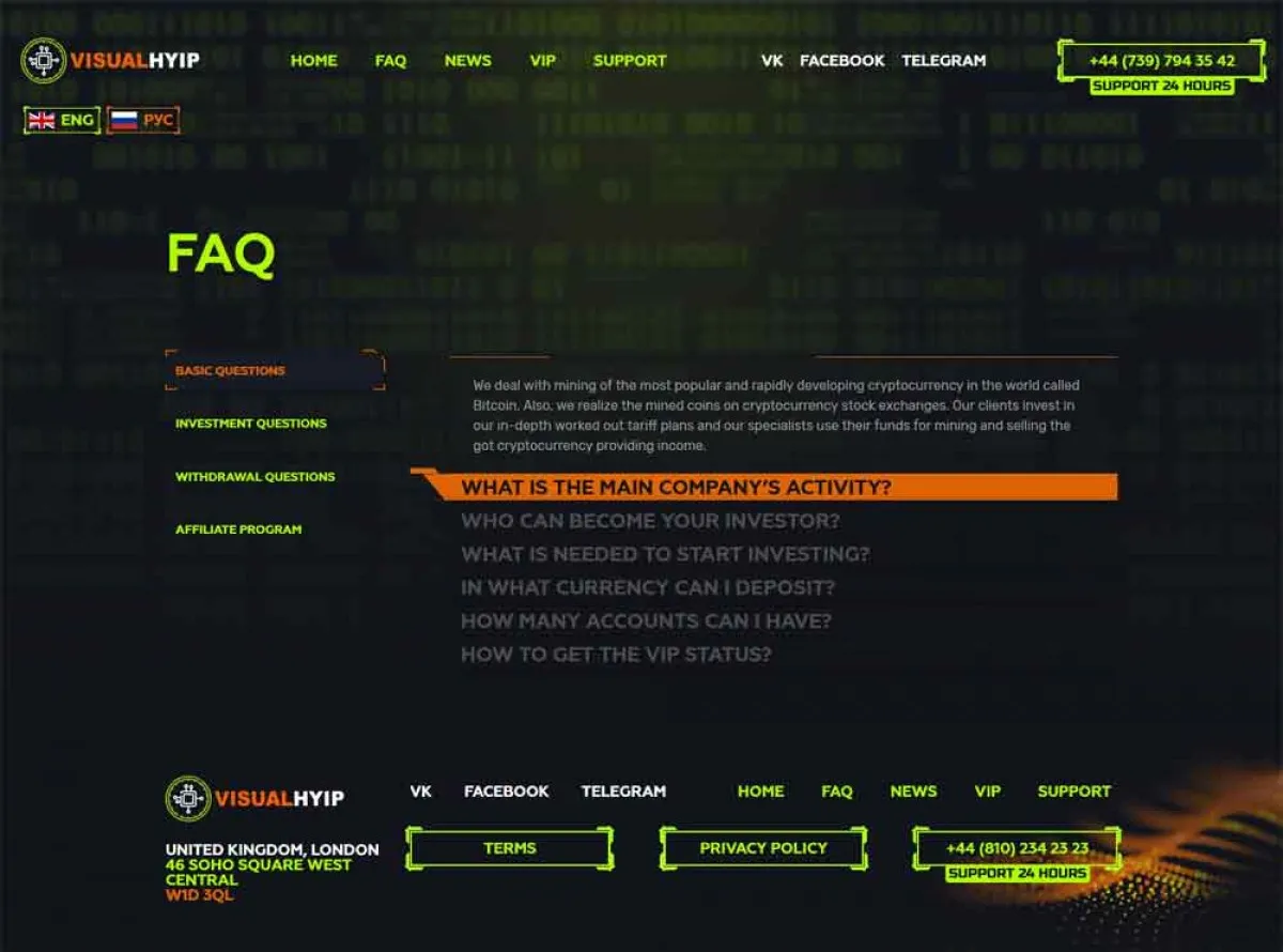 Investment Hyip Template ID - ZVPT1368 demo Page 4