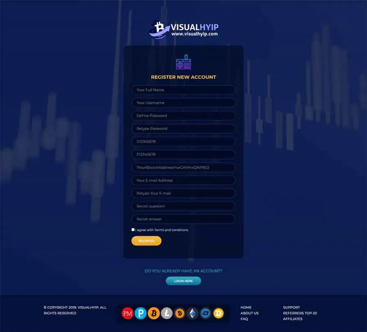 Investment Hyip Template ID - ZVPT1389 demo Page 2
