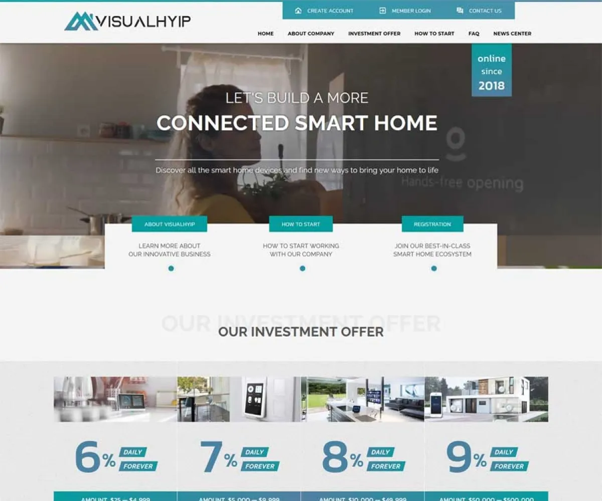 Investment Hyip Template ID - ZVPT1391 demo Page 2