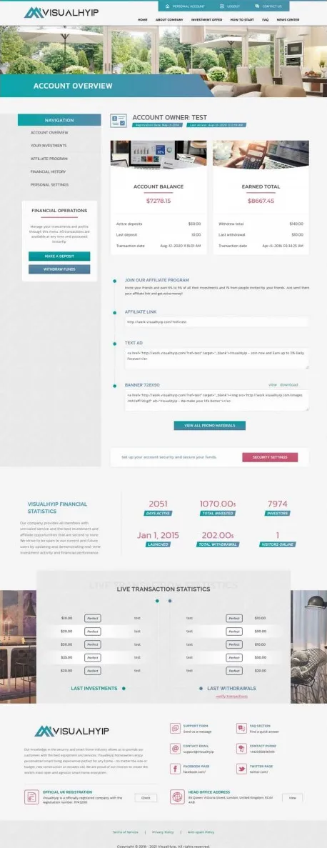 Investment Hyip Template ID - ZVPT1391 demo Page 4