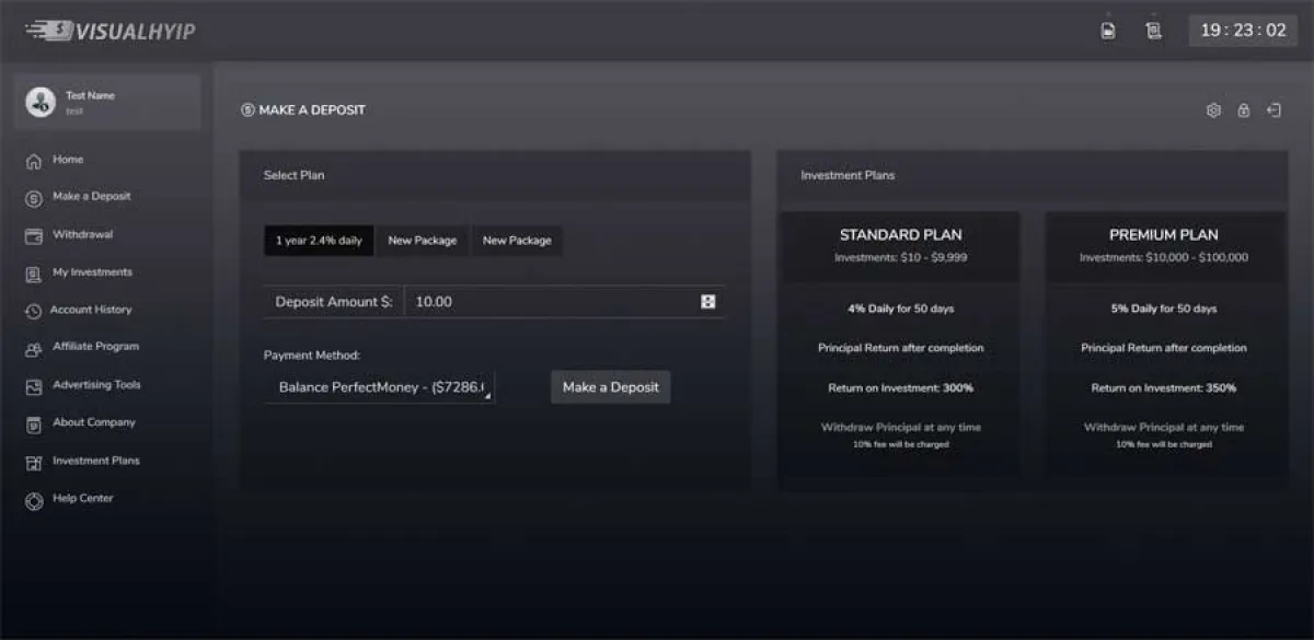 Investment Hyip Template ID - ZVPT1392 demo Page 4