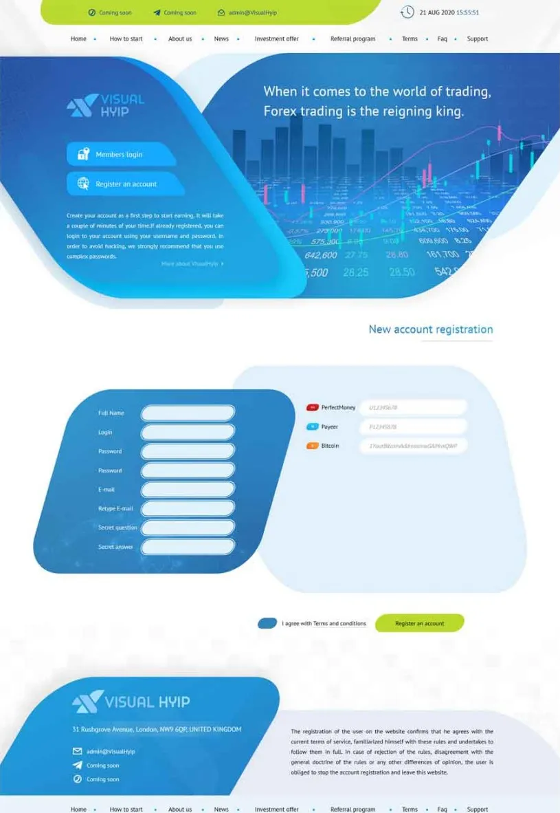 Investment Hyip Template ID - ZVPT1394 demo Page 2