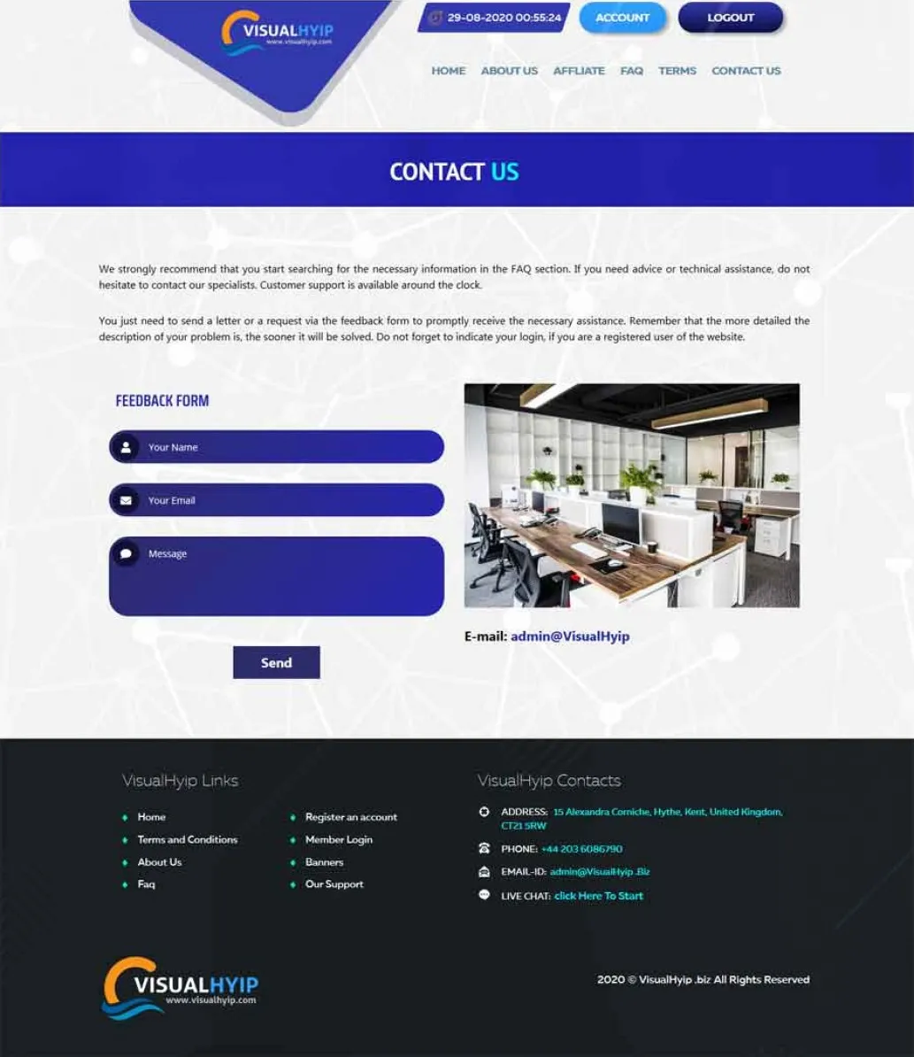 Investment Hyip Template ID - ZVPT1395 demo Page 4