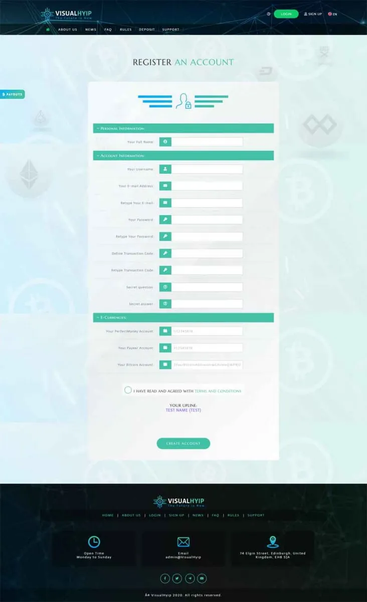 Investment Hyip Template ID - ZVPT1396 demo Page 3
