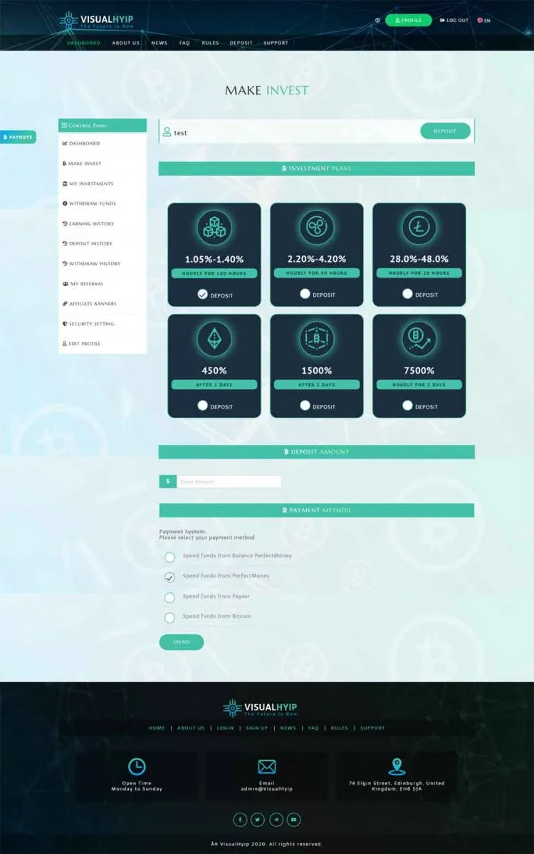 Investment Hyip Template ID - ZVPT1396 demo Page 5