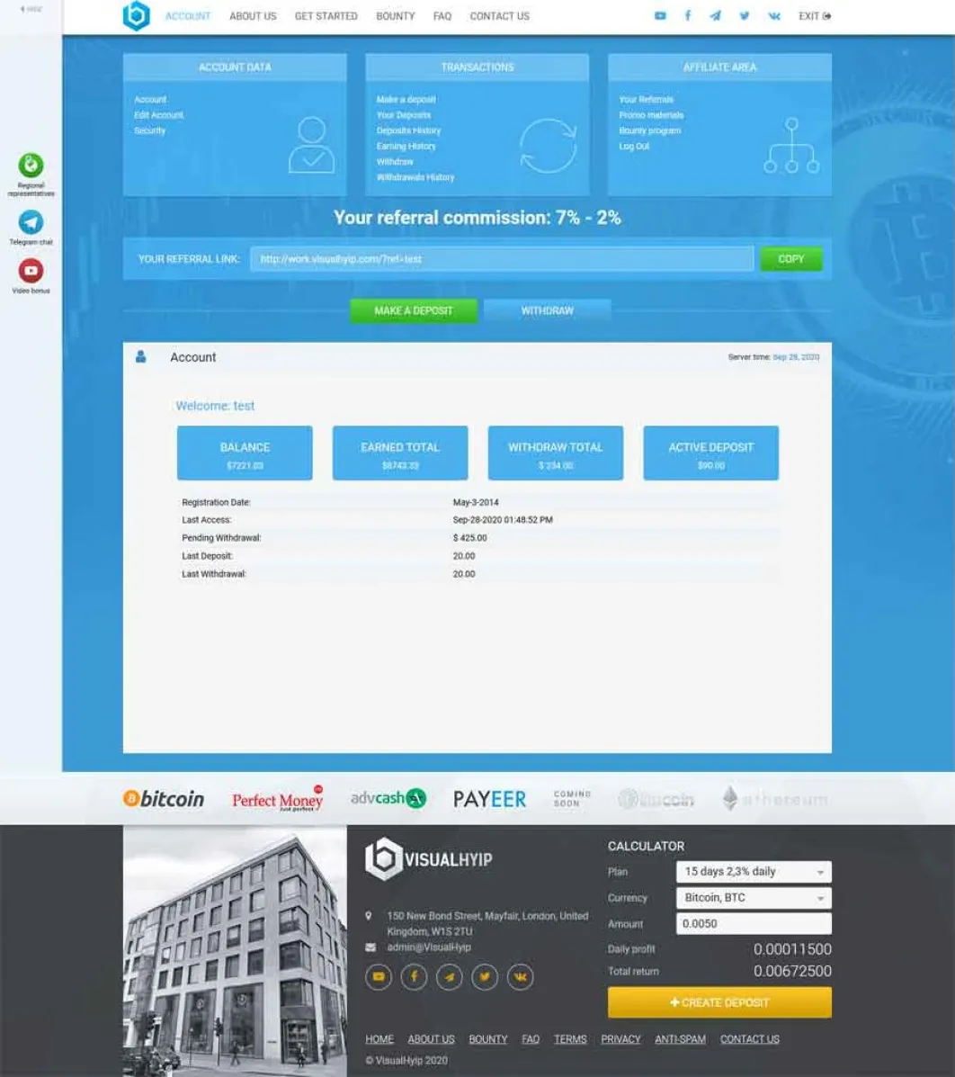 Investment Hyip Template ID - ZVPT1401 demo Page 4