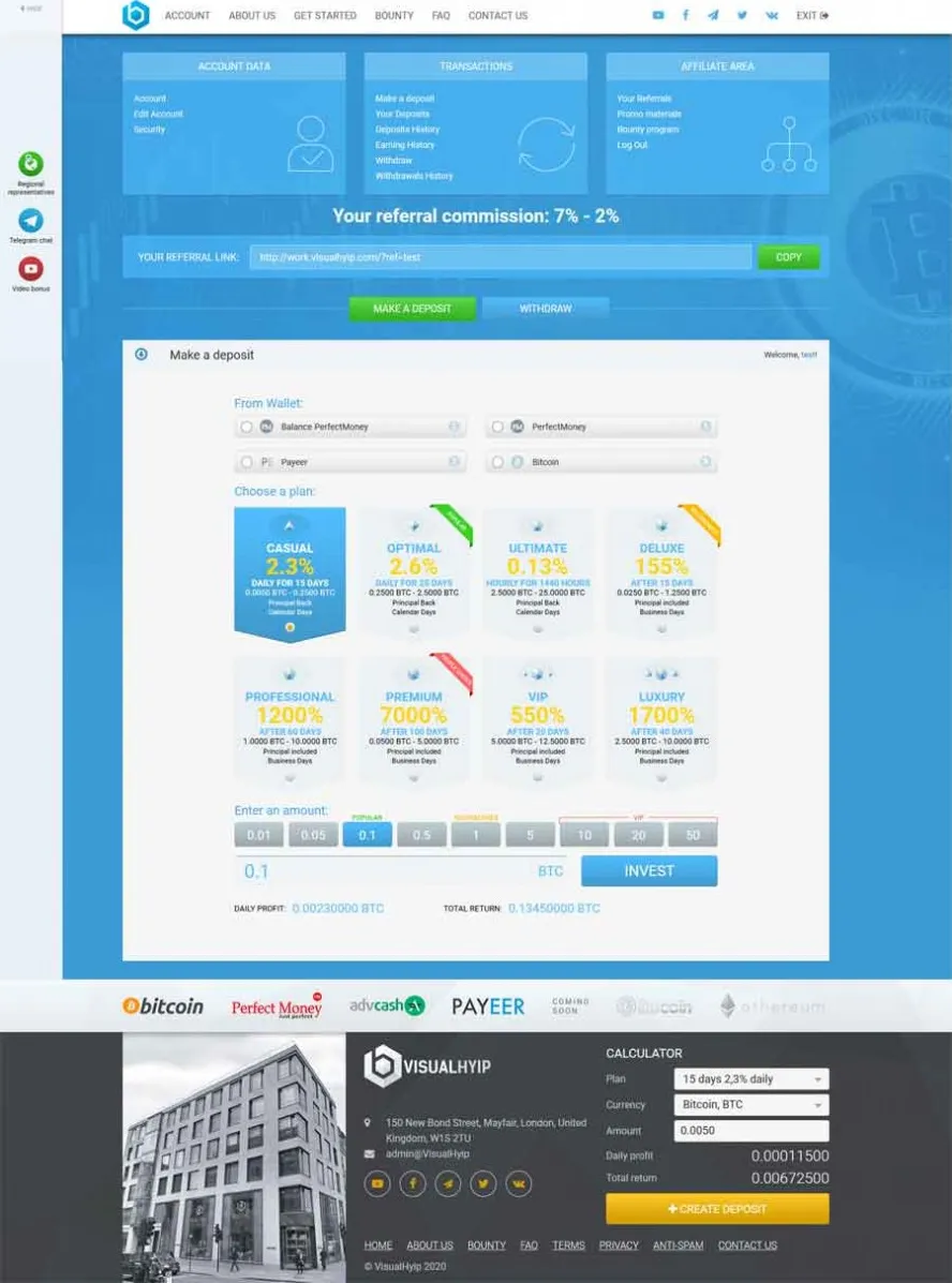 Investment Hyip Template ID - ZVPT1401 demo Page 5