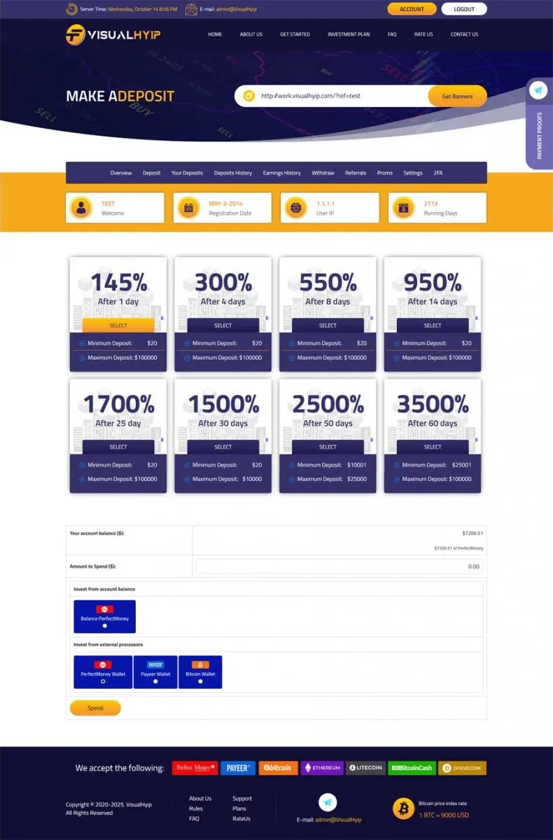 Investment Hyip Template ID - ZVPT1403 demo Page 5