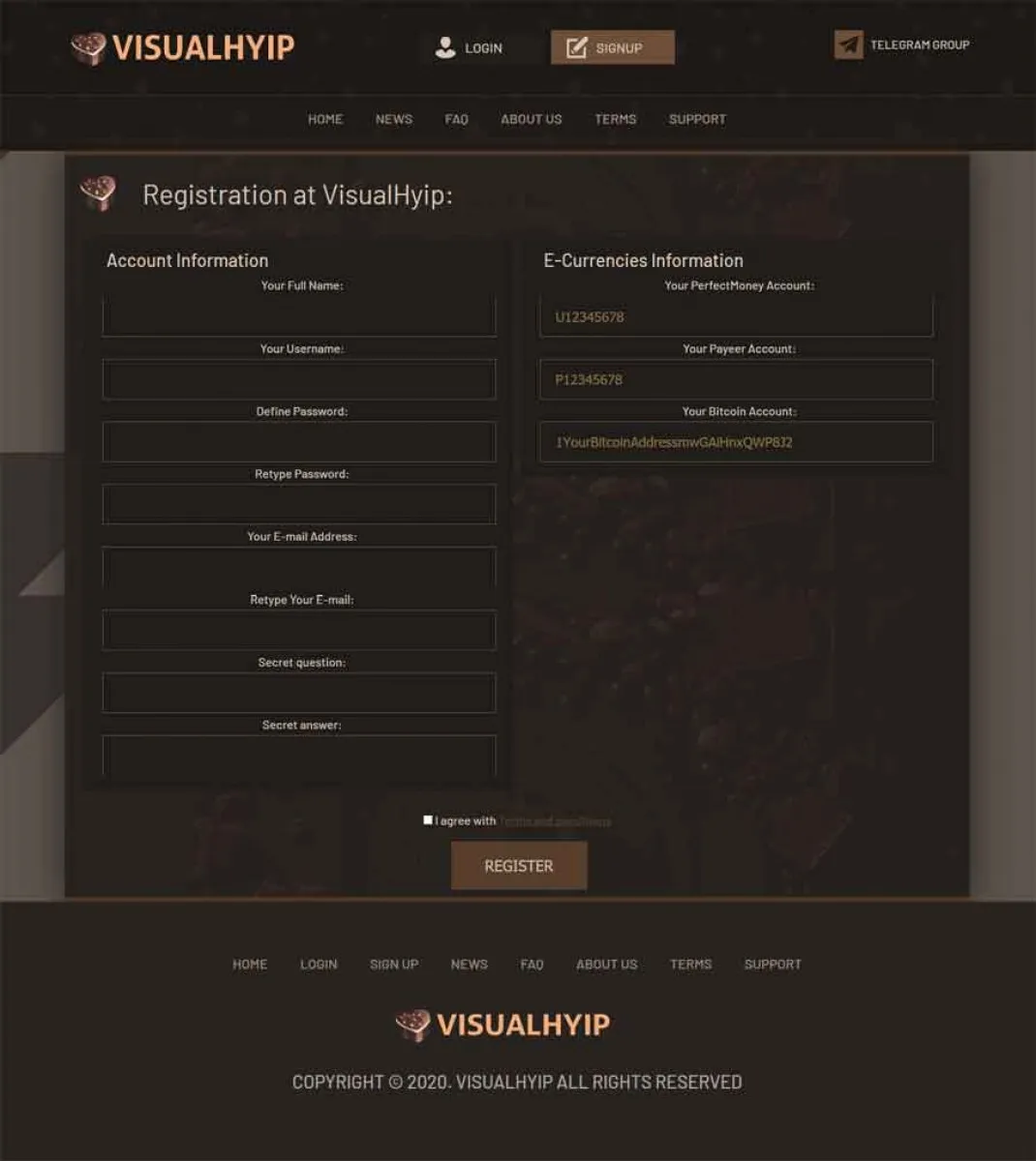 Investment Hyip Template ID - ZVPT1404 demo Page 3