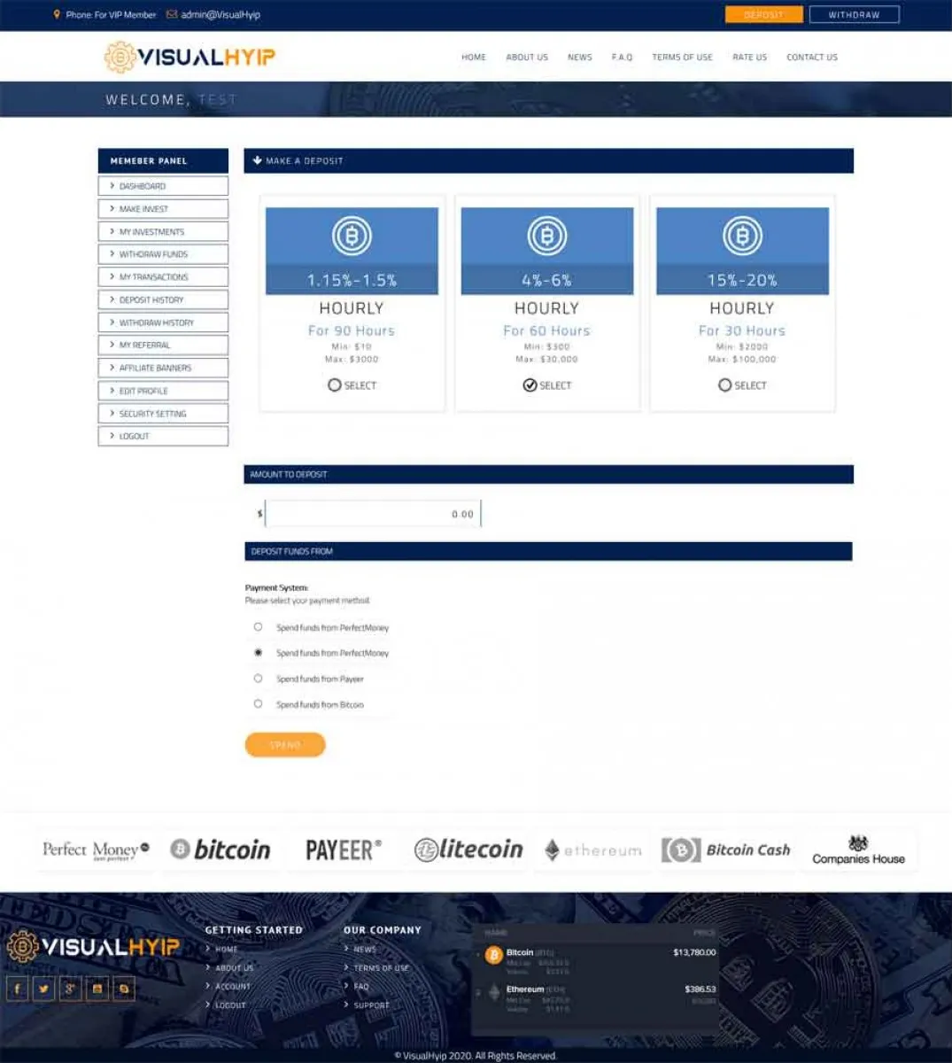 Investment Hyip Template ID - ZVPT1405 demo Page 5