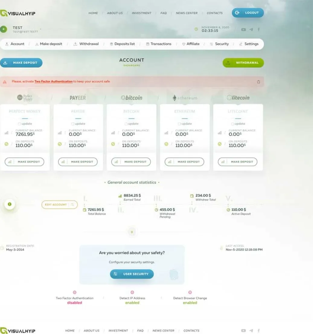 Investment Hyip Template ID - ZVPT1406 demo Page 4